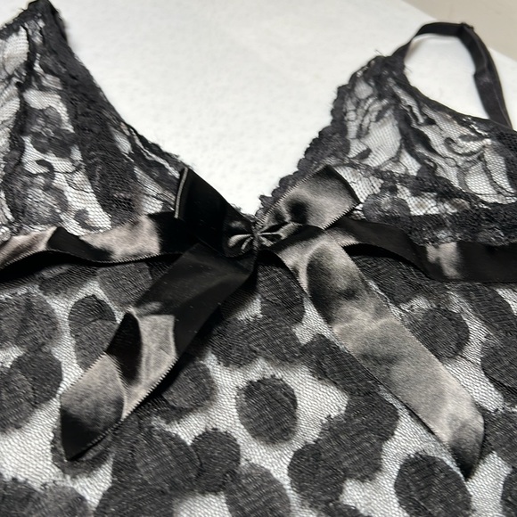 Women's Lingerie Teddy and Scallop Trim V Neck Slip Dress Size Large Gently Used - Picture 8 of 12